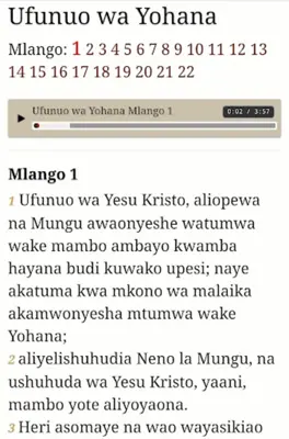 Bible in Swahili android App screenshot 1